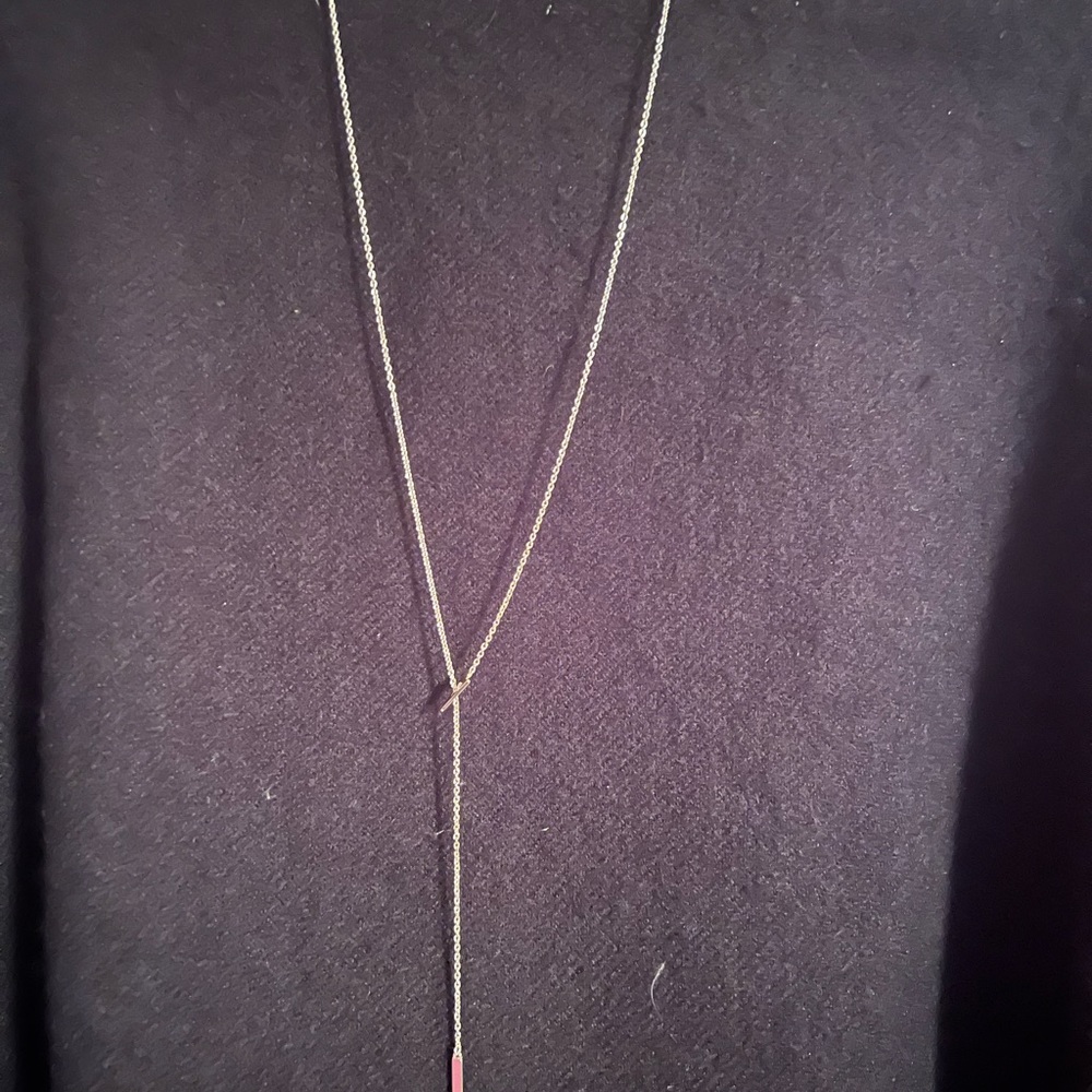Stella & Dot | Silver lariat necklace